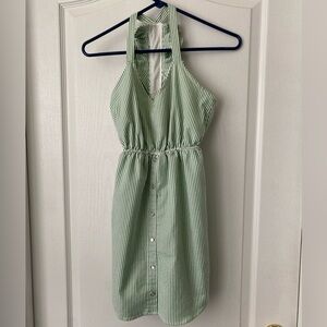 Judith March dress. Size small. Green and white stripes.